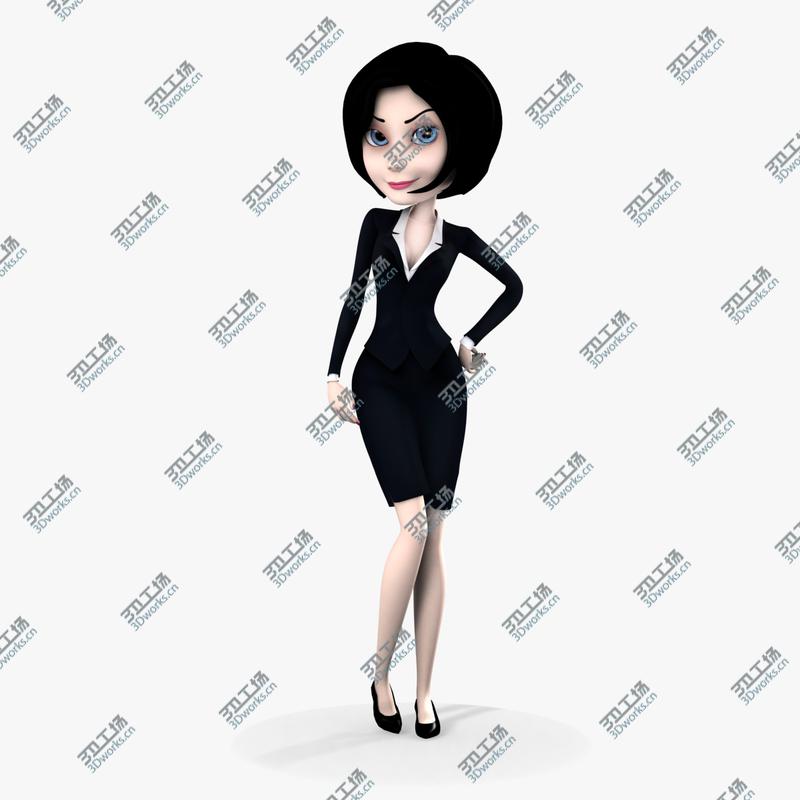 images/goods_img/2021040233/Rigged Cartoon Woman 01 Girl in Black/3.jpg